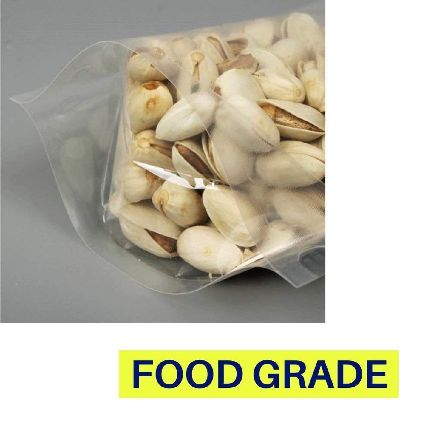 Stand Up Zipper Pouch Two side Transparent Food Grade (8*11 inch, Capacity 1000gm-1200gm)